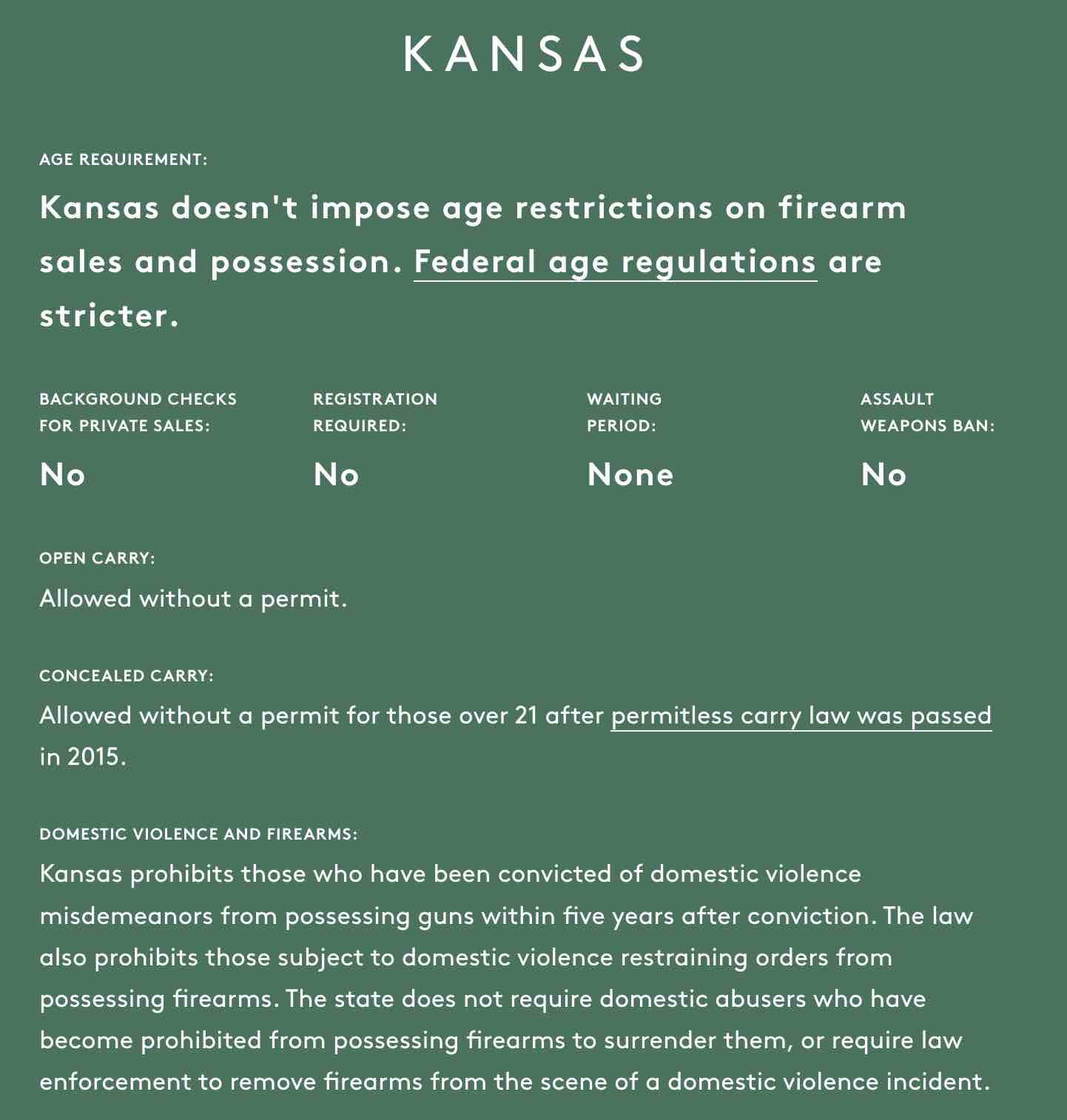 Bad Kansas Gun Laws