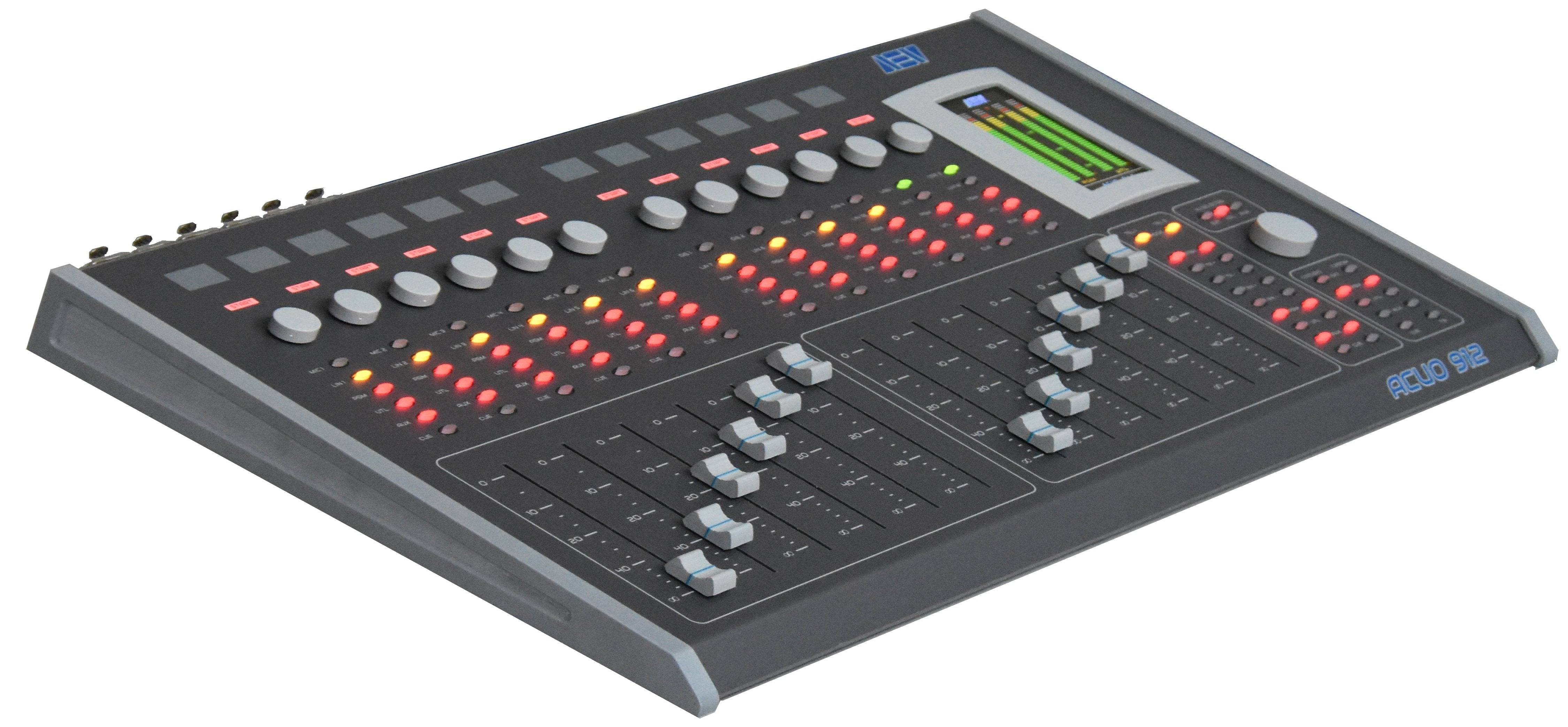 Image of 12 Channels Broadcast Consoles 6 Mics + 2 tel Hybrids