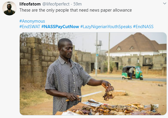 #NASSPayCutNow trends as Nigerians demand a slash in lawmakers salaries