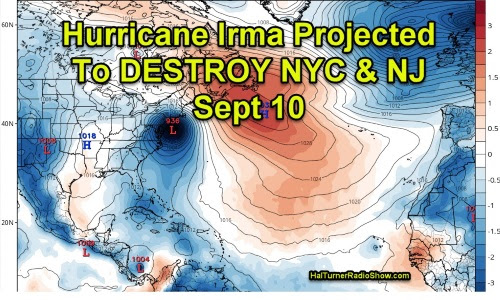 Computer Model Shows Irma Destroying NYC & NJ on Sept. 10 +Video