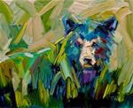 ARTOUTWEST DIANE Whitehead fine art oil painting bear animal art original - Posted on Wednesday, April 8, 2015 by Diane Whitehead