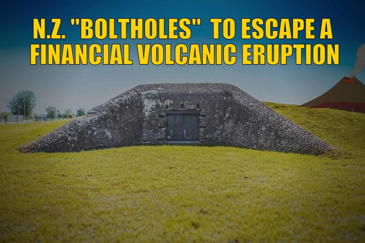 NZ "Boltholes"to Escape a Financial Volcanic Eruption. Plus Bonds vs Gold