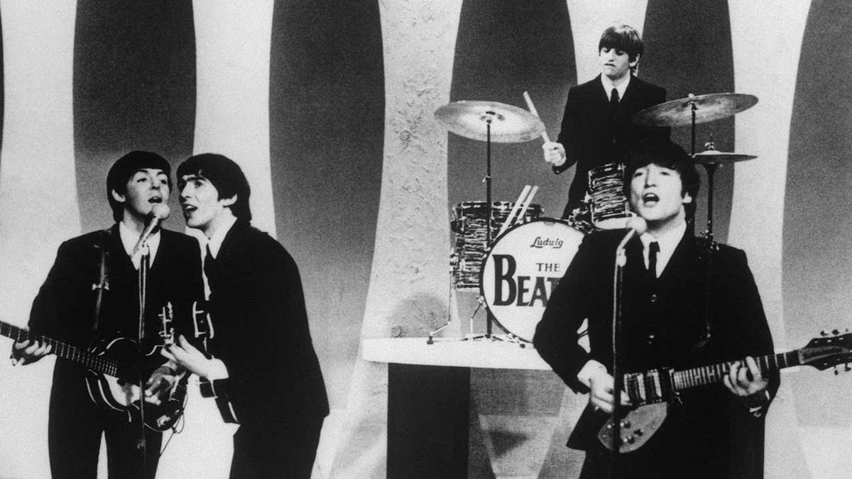 The Beatles performing