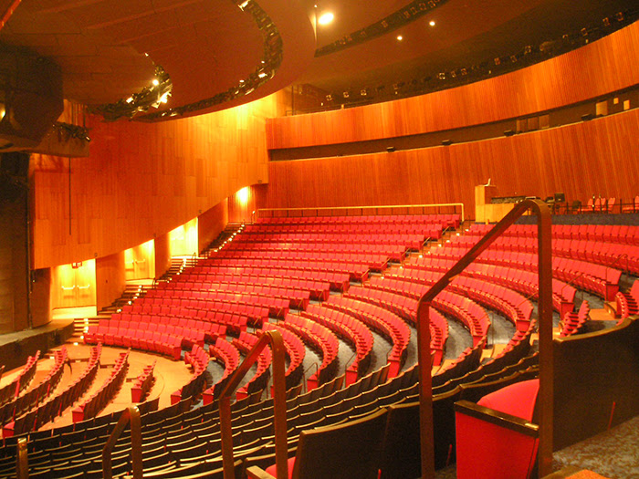 Концертный зал 'Яйцо' в Олбани: интерьер зала