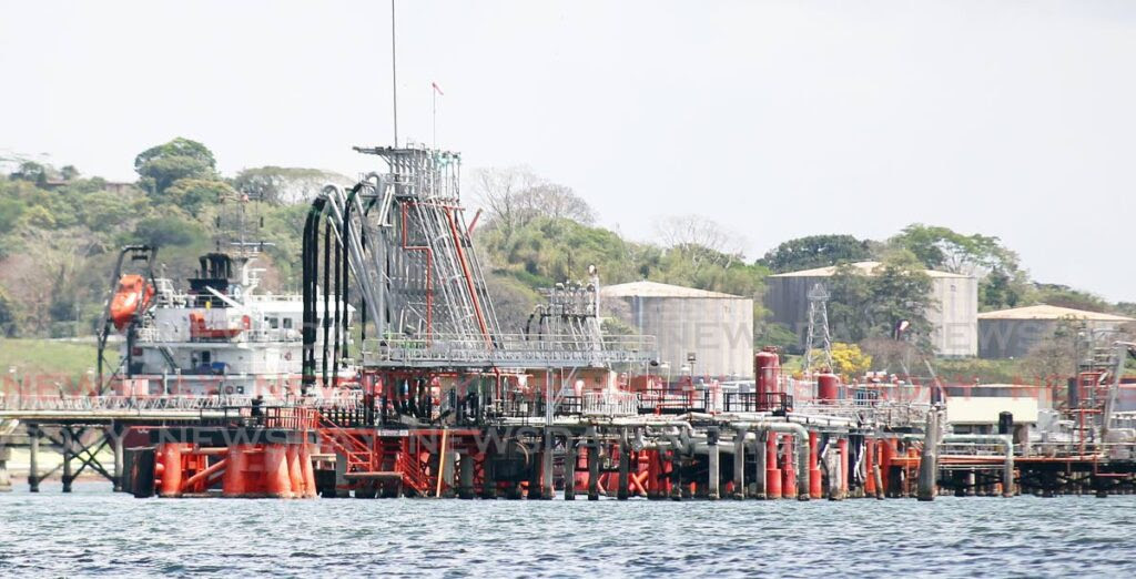 The jetty at Paria Fuel Trading Company at Pointe-a-Piuerre.  - Photo by Lincoln Holder