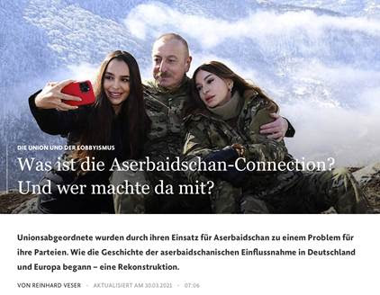 FAZ: "What is the Azerbaijan connection? And who took part?"