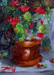 Clay Pot Geraniums - Posted on Sunday, January 11, 2015 by Delilah Smith