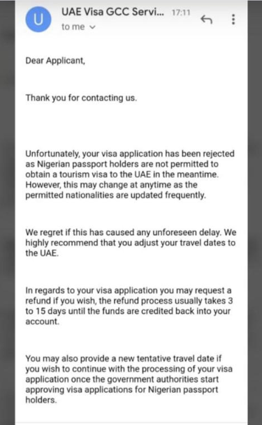 "Candidates of every nationality, except Nigerians, should apply" Mulitple Dubai companies begin rejecting Nigerian job applicants (photos)