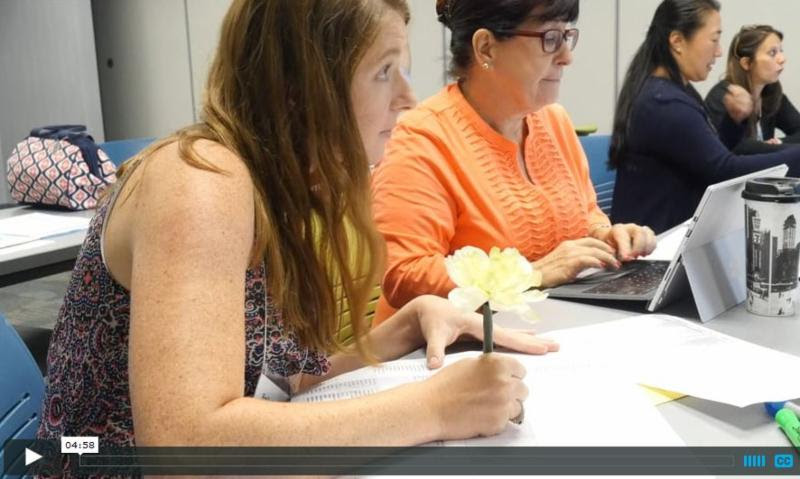 educators working together on a standards review committee