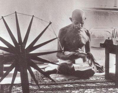 Gandhi with Ratinam