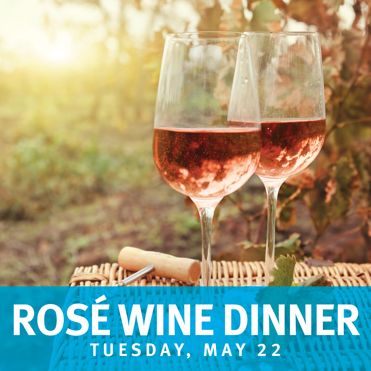 Rosé Wine Dinner | Tuesday. May 22