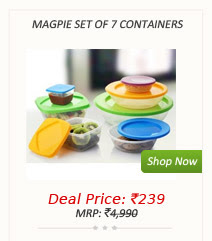 Magpie set of 7 containers