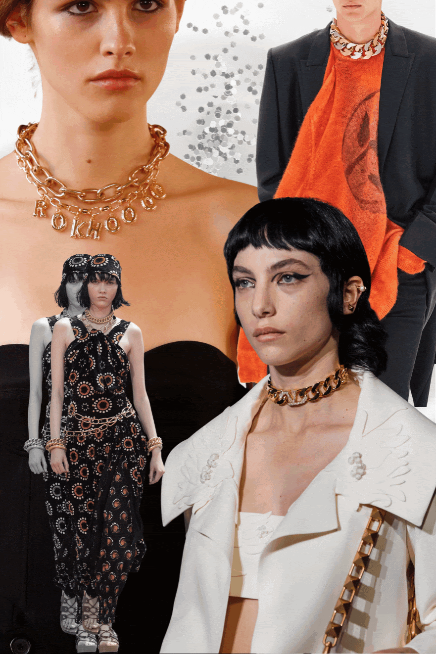 joyas tendencias primavera verano 2022 cadenas eslabones