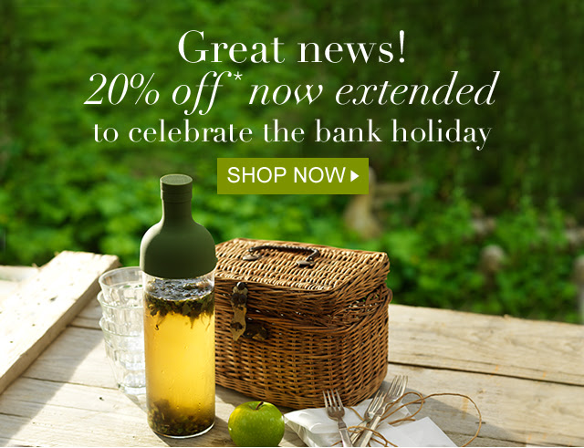 Great News! 20% off* now extended