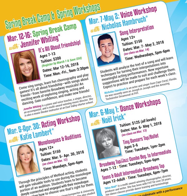 PHX Stages: Fountain Hills Theater's Spring Break Camp & Spring Workshops