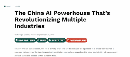 The China AI