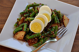 Green Bean, Egg and Quinoa Salad