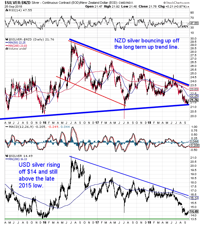 NZ Dollar Silver Chart