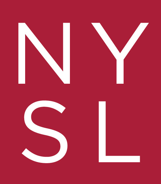 NYS Library square stamp logo.