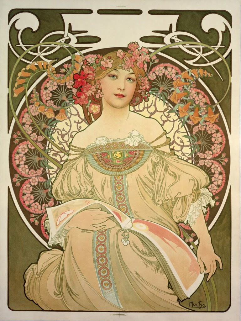 Alphonse Mucha. Bières de la Meuse, 1897. ©Mucha Trust