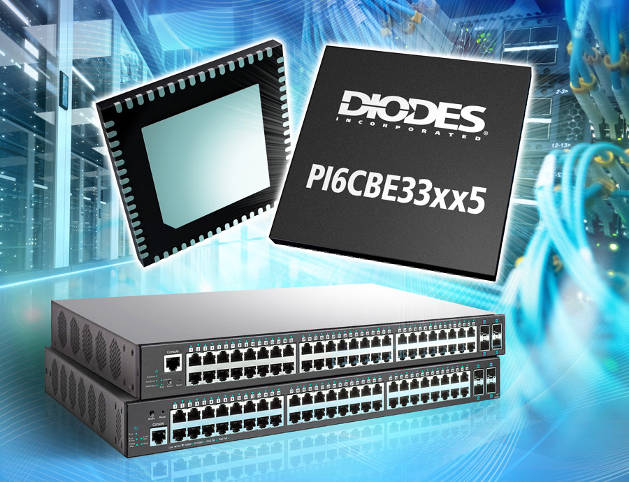 PCIe 5.0 с 4-, 6-, 8- и 12-выходными тактовыми буферами от Diodes Incorporated поддерживает приложения Zero Delay/Fanout