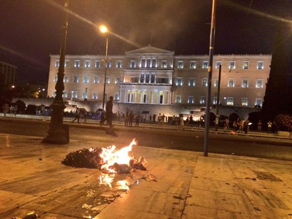 disturbios en grecia