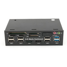 5.25 Inch USB3.0 Drive Bay Multifunction Midia Dashboard