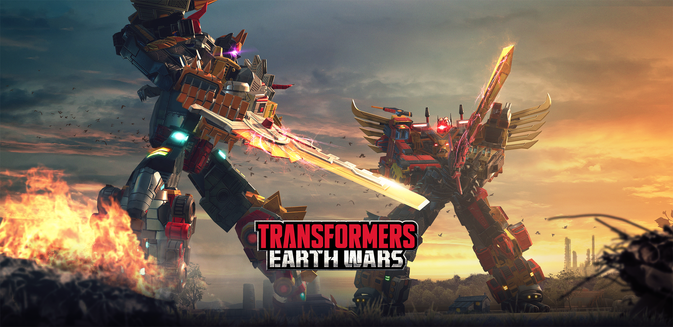 Transformers News: Transformers: Earth Wars Event - Volcanicus vs Predaking