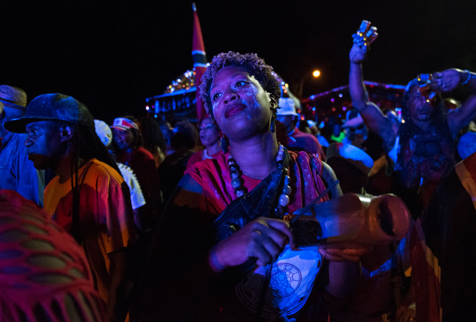 At Brooklyn’s predawn Jouvert celebration, pictured here, the shooting of an aide to Governor Cuomo brought the tradition into the national spotlight and kindled yet another debate about gun violence.