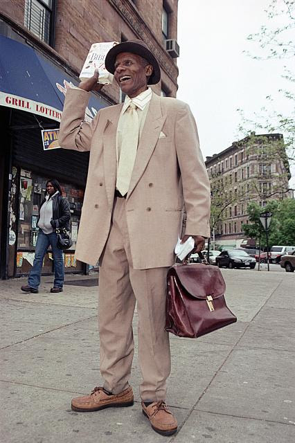 Pierre Gaspar, Street evangelist, St. Nicholas at West 116th St., Harlem, 2008