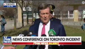 Video: Toronto mayor praises city’s reputation for being “inclusive” after van attack