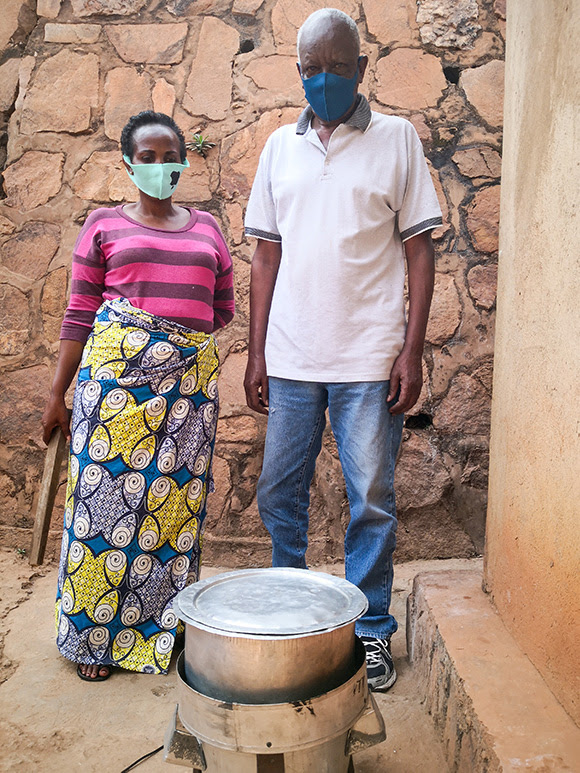 Kabanyana Murabukirwa Domina and Jean Marie Vianney Kayonga in Rwanda