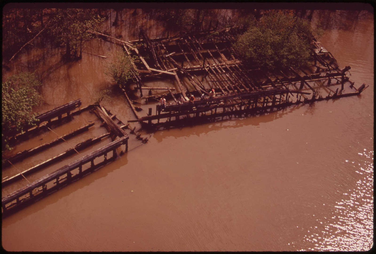 Fishing The Muddied Potomac Near Mt. Vernon, April 1973 | by The U.S. National Archives