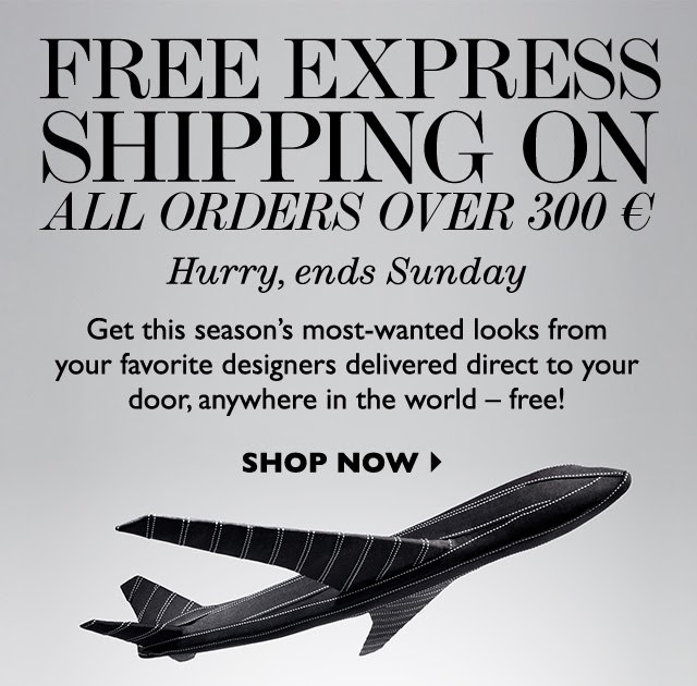 Tifany and co.: Hurry! Free express shipping on all orders for a