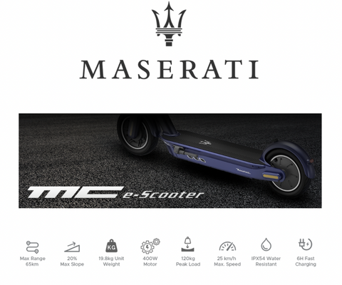 Limited Edition Segway Electric Kickscooter Maserati MC | eRider.com.au