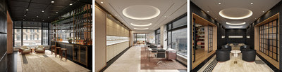 Renderings of the WatchBox New York Collector's Lounge; scheduled to open later this year. Design by Studio Mellone.