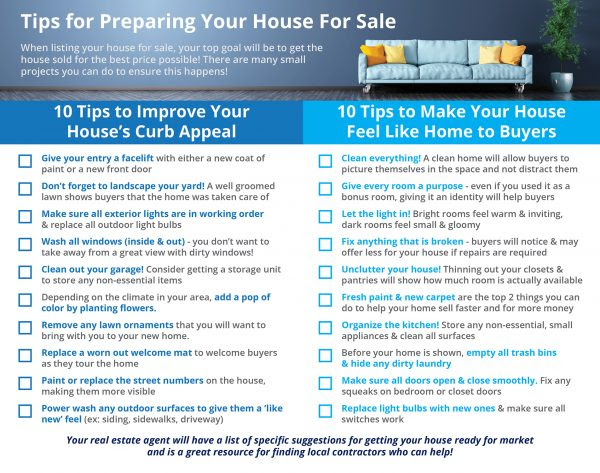 Tips for Preparing Your House For Sale [INFOGRAPHIC] | MyKCM