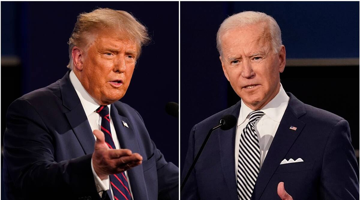 Image of Trump and Biden's debate