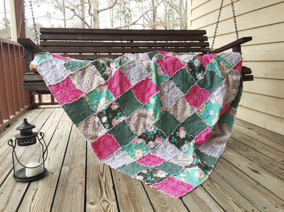 half hope rag quilt 1