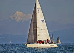 J/120 Time Bandit sailing off Seattle