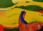 5030 - Horse in a Landscape after Franz Marc - Posted on Sunday, February 8, 2015 by Sea Dean