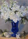 Hydrangea & Stock I - Posted on Sunday, December 21, 2014 by Pat Fiorello