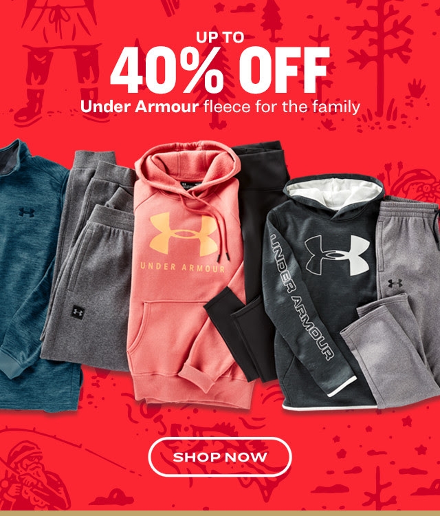 Up to 40% Off Under Armour Fleece for the Family