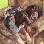 Lucy & Ricky - Coon Hounds - Posted on Sunday, December 7, 2014 by Elaine Juska Joseph