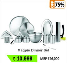 Magpie DINNER SET(Set of 57 pc) for 8 people 50% off limited period offer