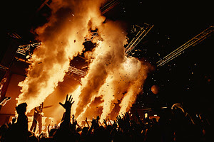 night party festival crowd