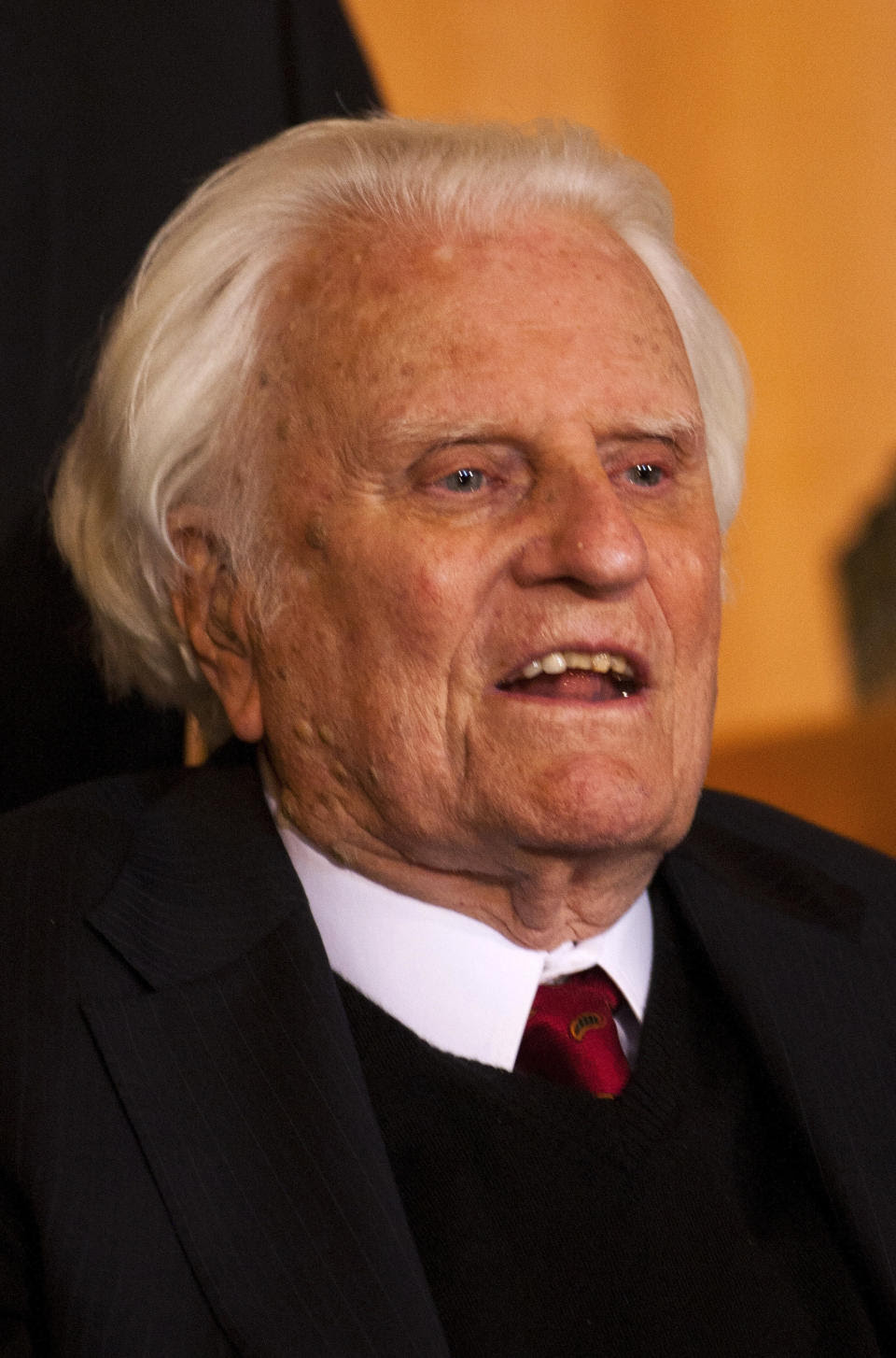 Billy Graham, seen in 2010, has died at the age of 99. (CHRIS KEANE / Reuters)