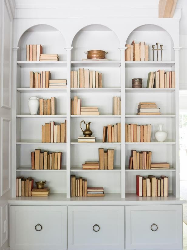interior design tip face books backwards bookshelf decorating