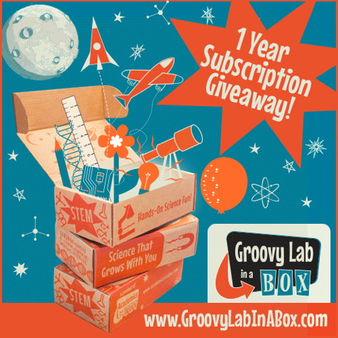 One-year subscription giveaway Groovy Lab in a Box