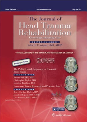 Journal of Head Trauma and Rehabilitation cover